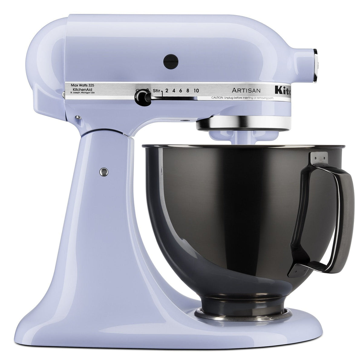 4.7L Radiant Black Stainless Steel Bowl for Tilthead Stand Mixer 5KSM