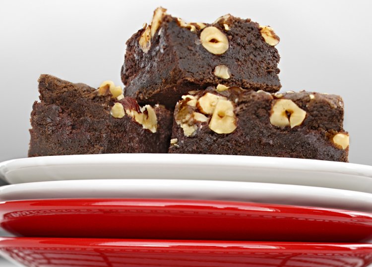 Fudgy gluten free chocolate brownies