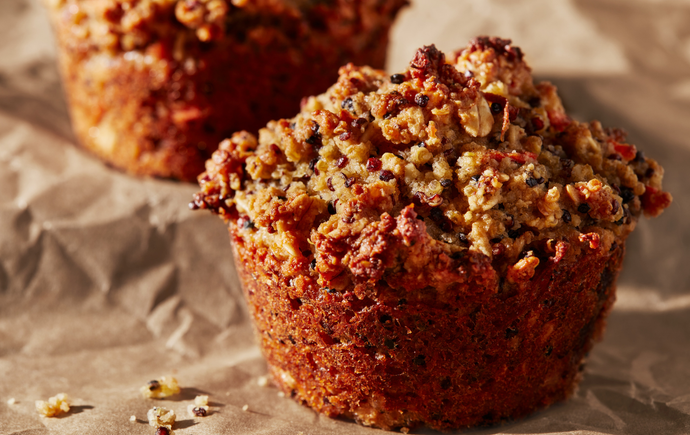 Gluten free quinoa power muffins