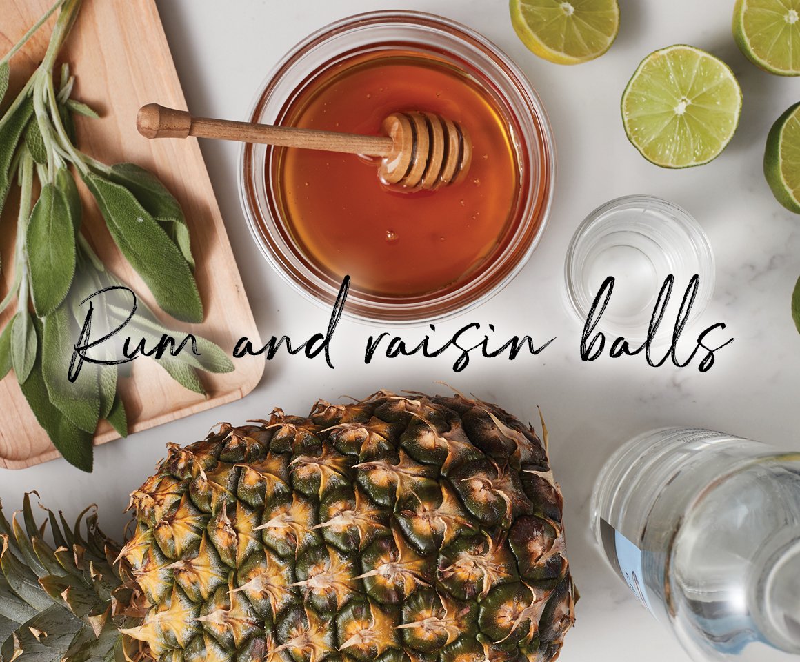 Rum & raisin balls