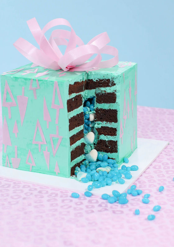 Peppermint Present Cake | Sweet Bakes | Alisha Henderson
