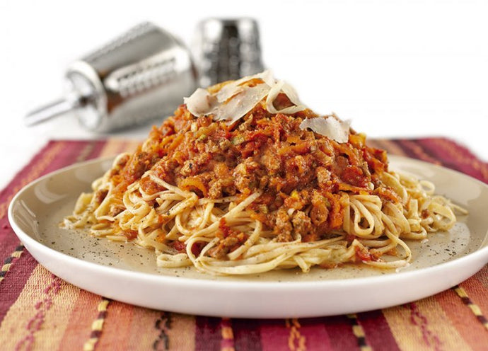 Vegetable spaghetti bolognaise