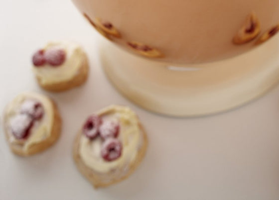 Pistachio crusted brown sugar meringues