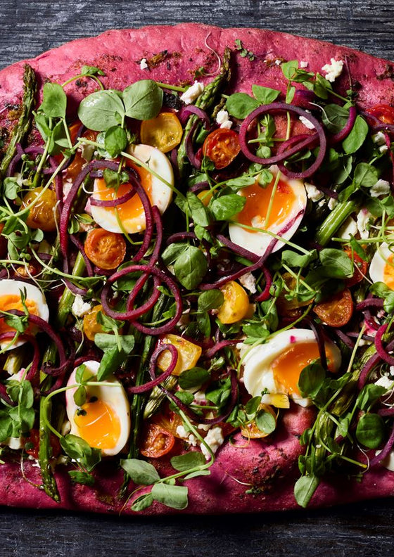 Vibrant veggie pizza