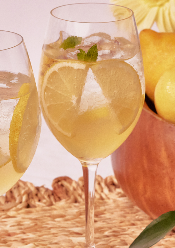 Frozen limoncello spritz