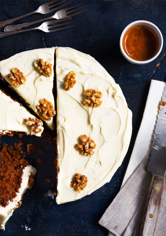 Carrot and walnut cake