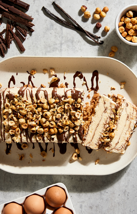 Chocolate and hazelnut semifreddo