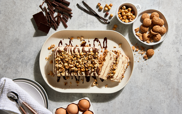 Chocolate and hazelnut semifreddo