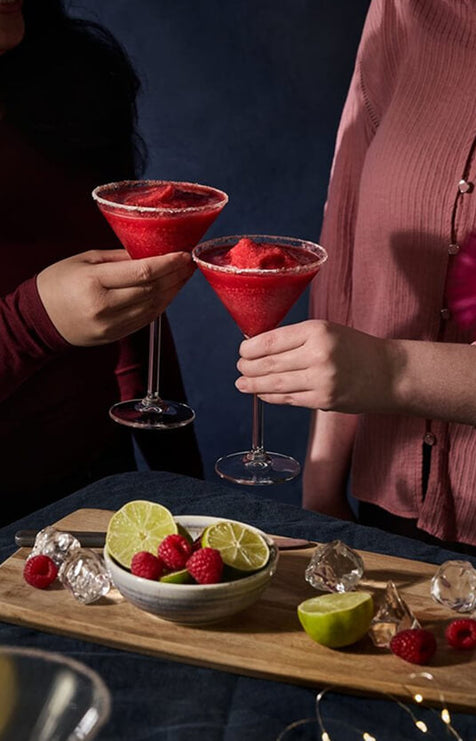 Frozen raspberry margarita