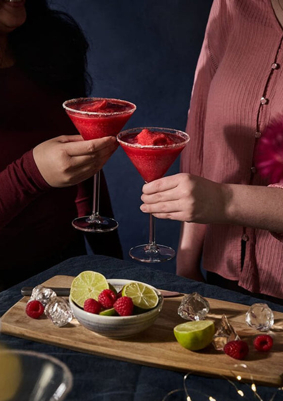 Frozen raspberry margarita