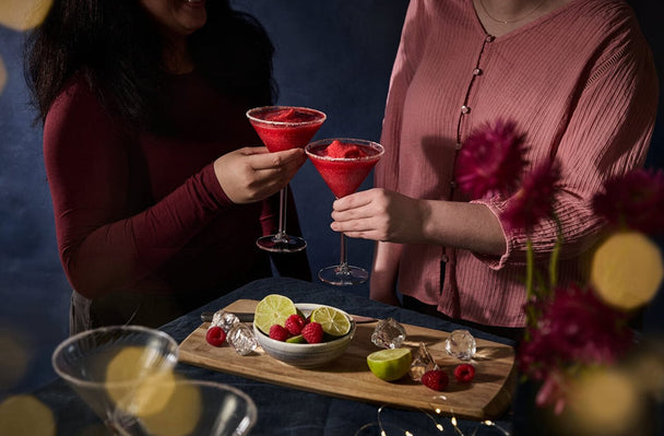 Frozen raspberry margarita