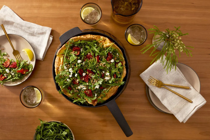 Savoury Dutch Baby with Baby Arugula Salad