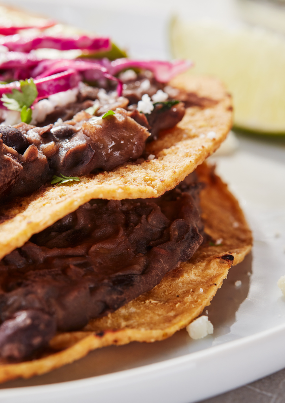 Refried black beans