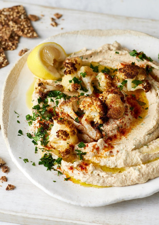 Roasted cauliflower hummus