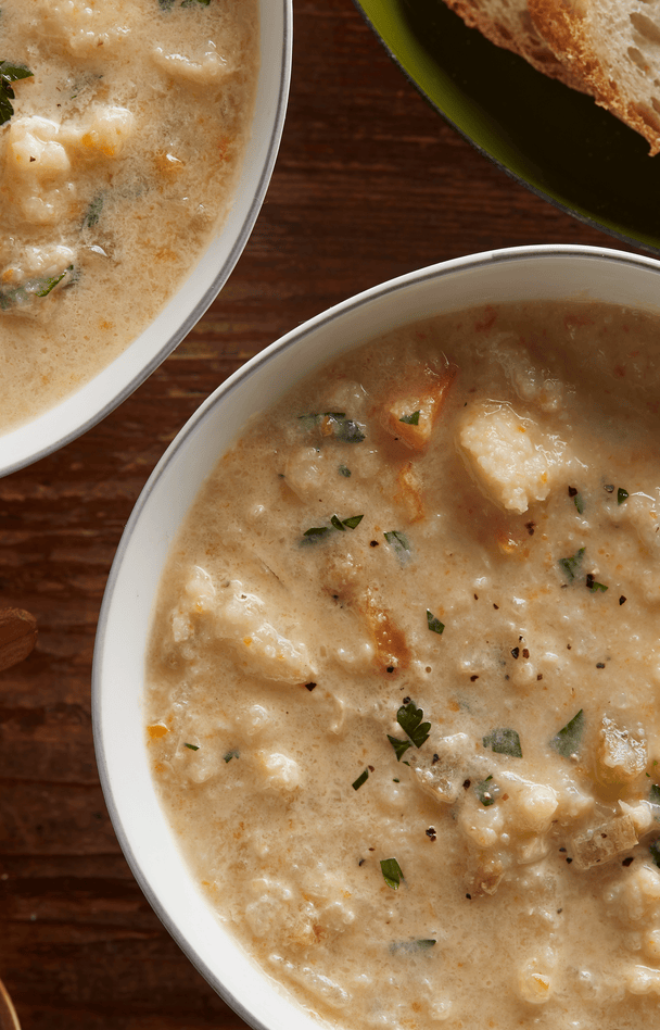 Creamy Roasted Cauliflower Soup