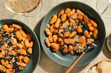Sweet potato gnocchi with brown butter honey sauce