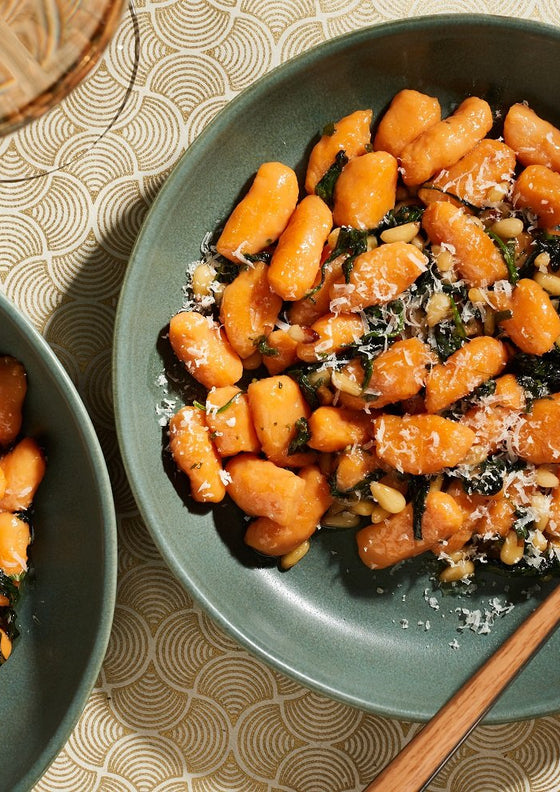 Sweet potato gnocchi with brown butter honey sauce