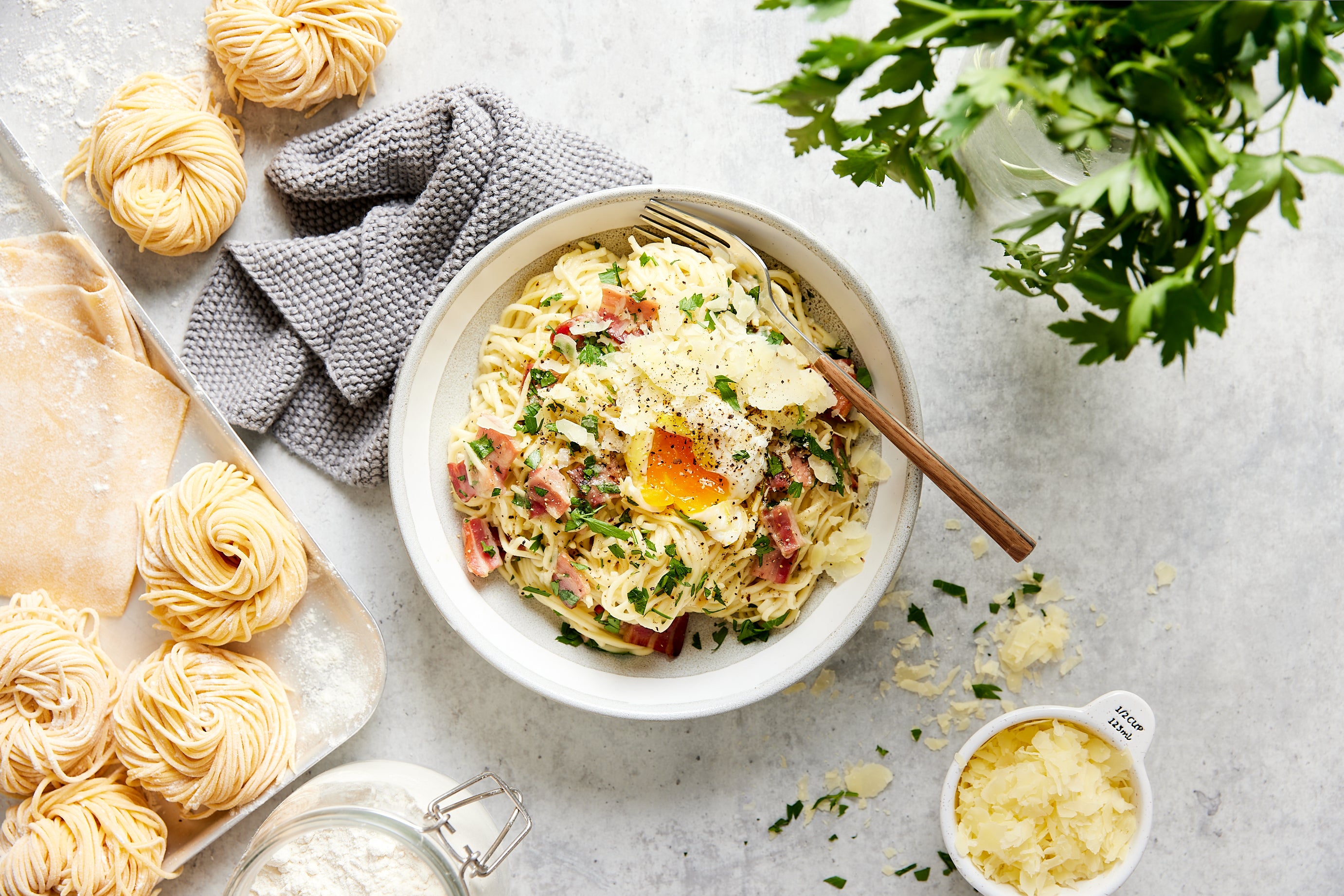 Cacio e pepe carbonara