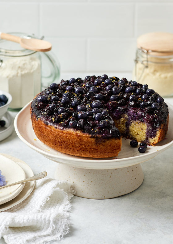 Blueberry vanilla buttercake
