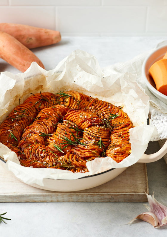 Roasted smoked sweet potato bake