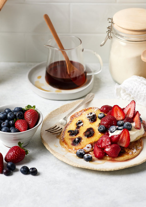 Blueberry buttermilk pancakes