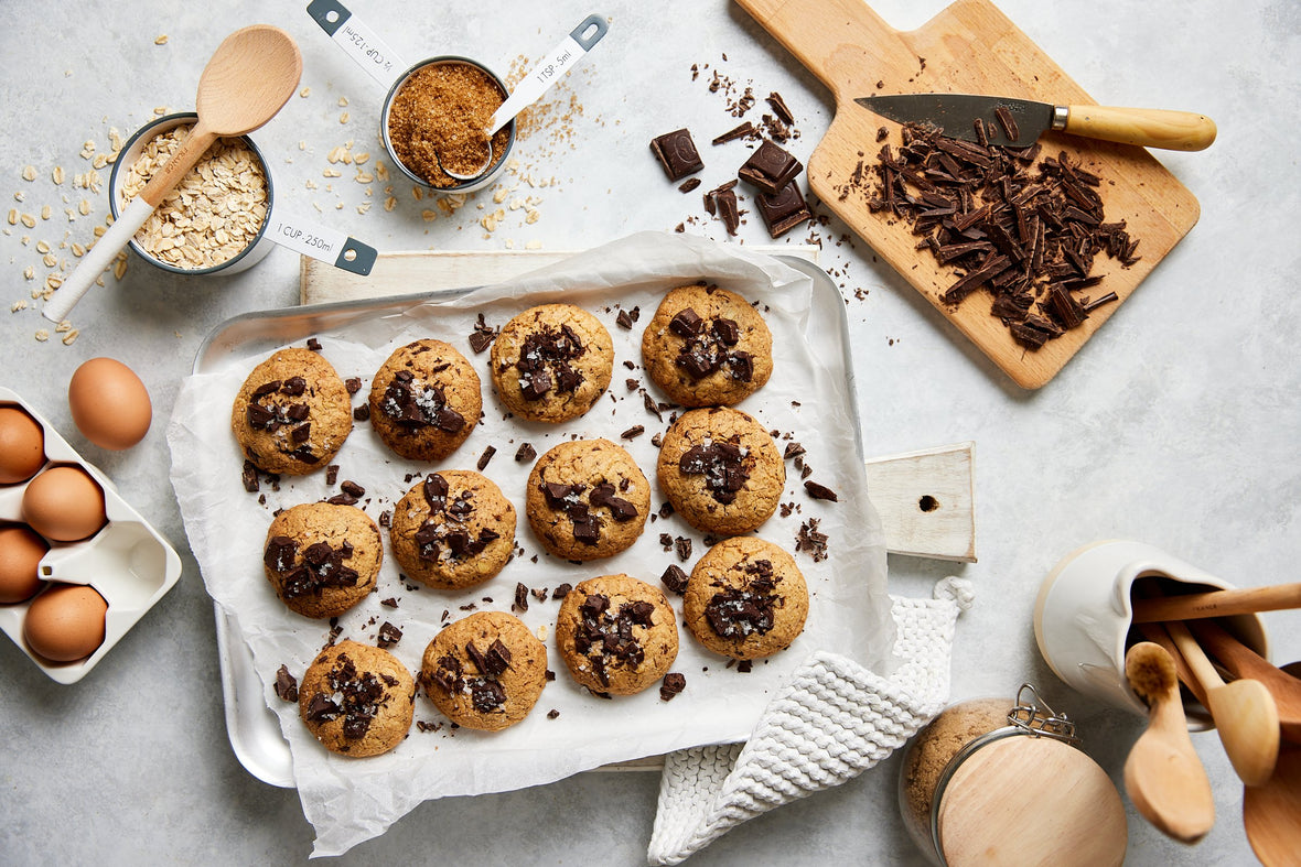 Brown butter chocolate cookies