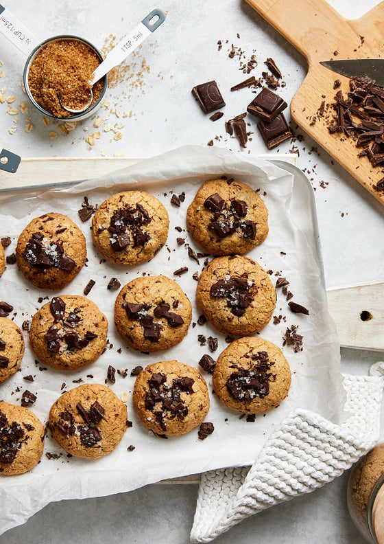 Brown butter chocolate cookies