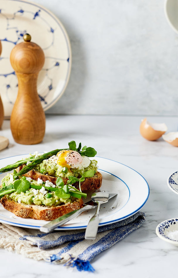 Mother's Day Breakfast: Avo Toast with Feta and Poached Eggs