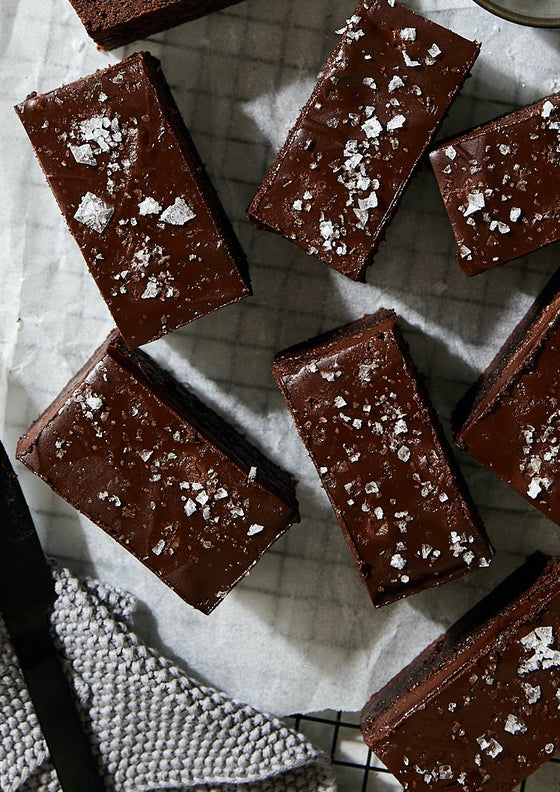 Ultimate chocolate, sea salt, and olive oil brownies