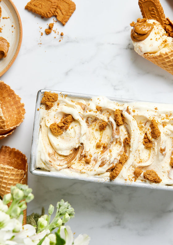Biscoff ice cream cones