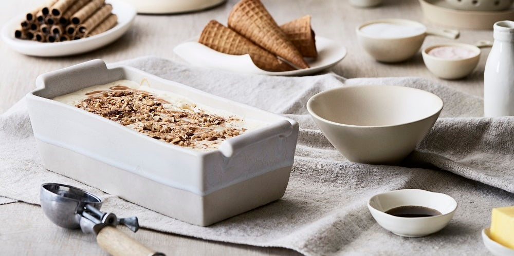 Roasted Almond Ice Cream with Salted Caramel Swirls | Cakes by Cliff