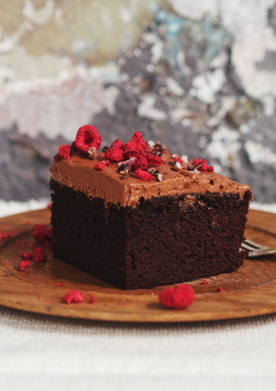 Chocolate olive oil cake with chocolate cream cheese frosting | Julia Busuttil Nishimura