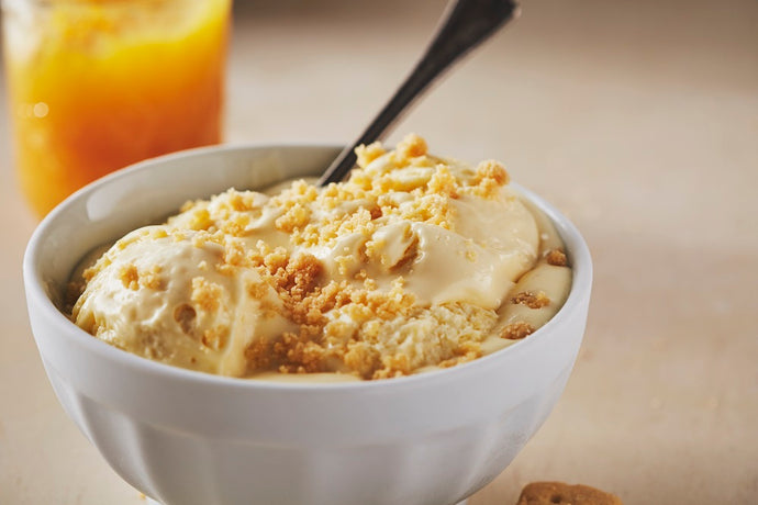 Lemon Curd Cheesecake Crumble Ice Cream