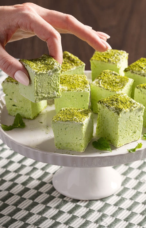 Matcha Mint Marshmallows