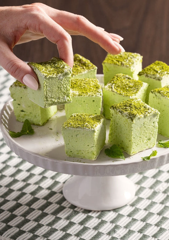 Matcha Mint Marshmallows