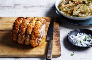 Roast Pork Loin with Roasted Apple and Fennel