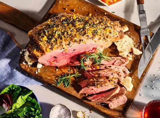 Lemon lavender salt-baked leg of lamb