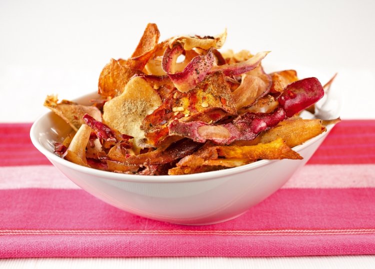Funky vegetable chips