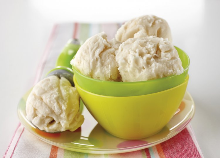 Lychee coconut sorbet