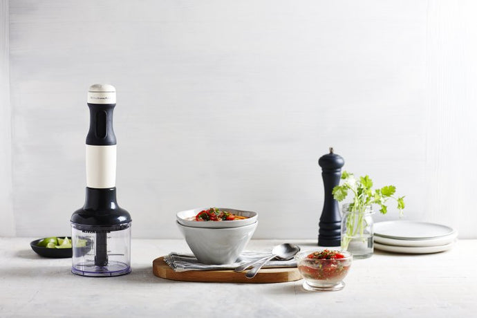 Roasted Red Pepper and Pumpkin Soup with Zingy Salsa