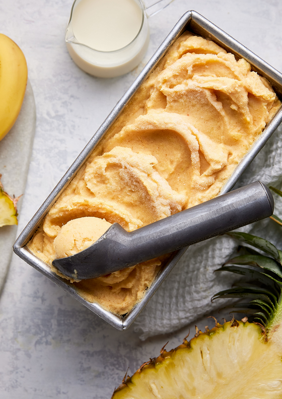Pineapple coconut ice cream