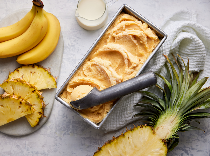 Pineapple coconut ice cream