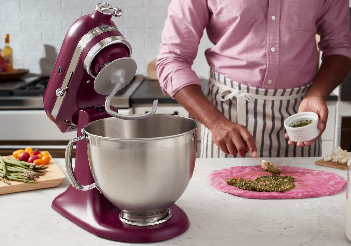4.8L Artisan Stand Mixer 2022 Colour of the Year - Beetroot KSM195