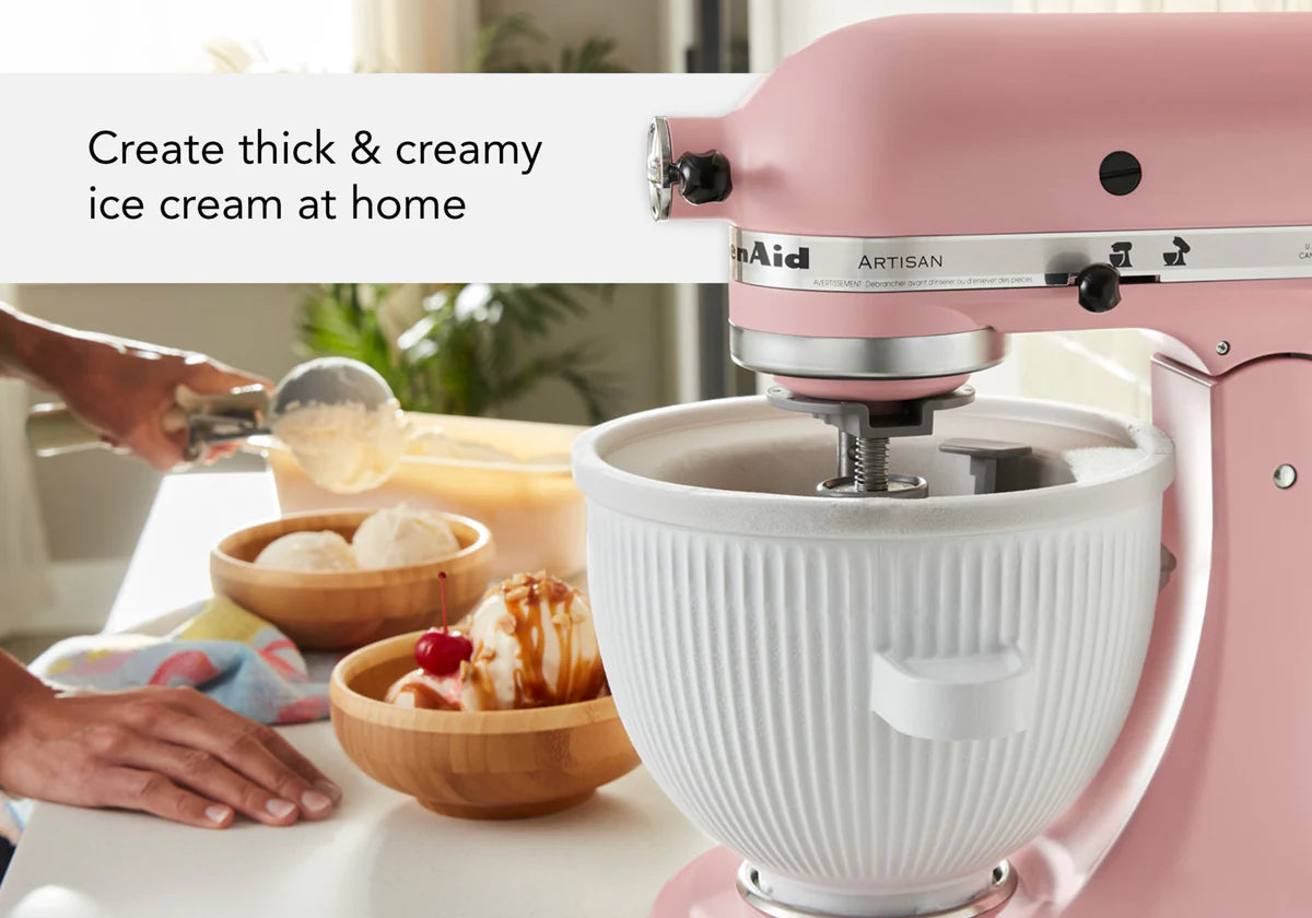 Artisan Tilt-Head Stand Mixer KSM192 + Ice Cream Bowl Bundle