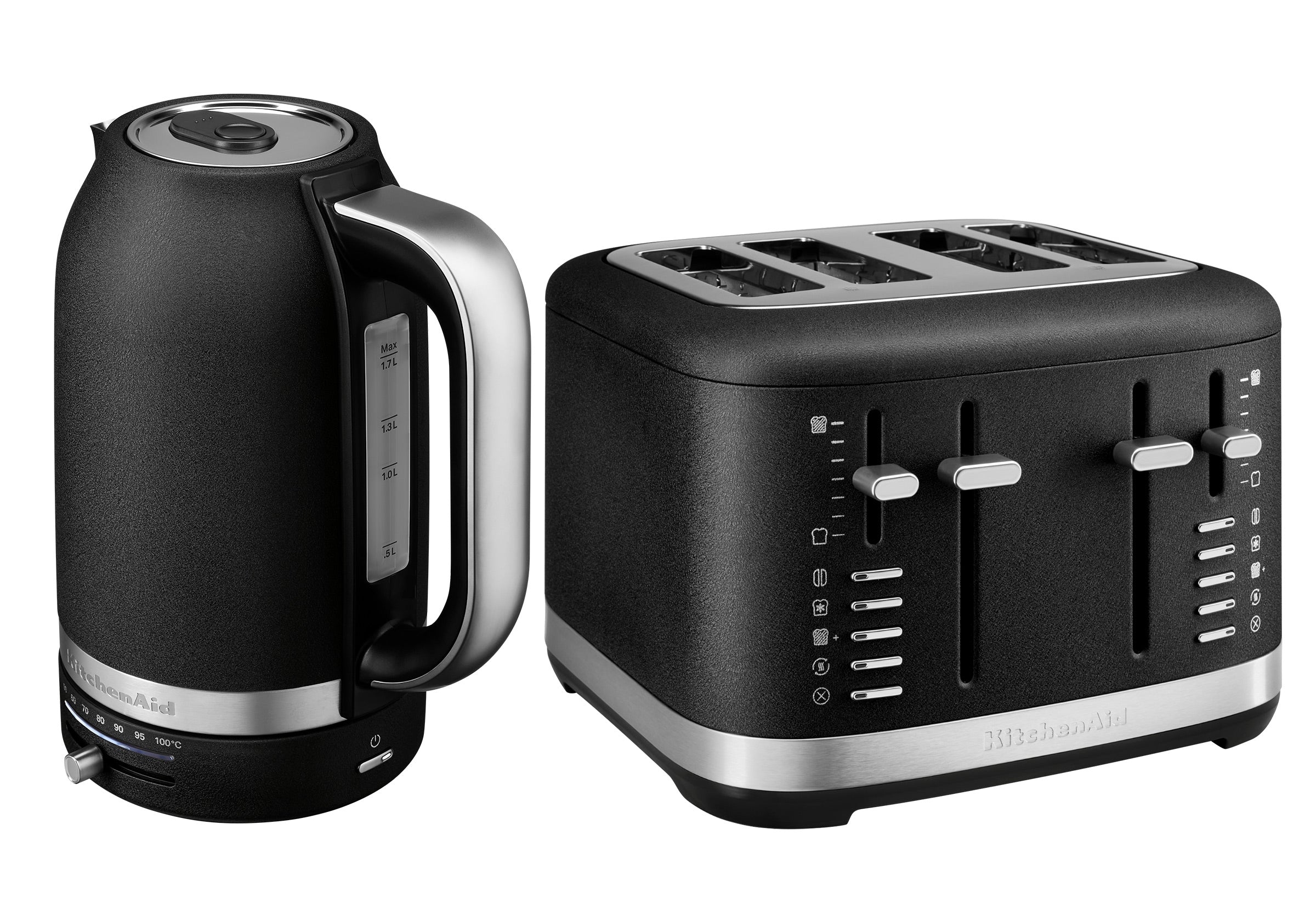 1.7L Variable Temperature Electric Kettle KEK1701 + 4 Slice Toaster KMT4109