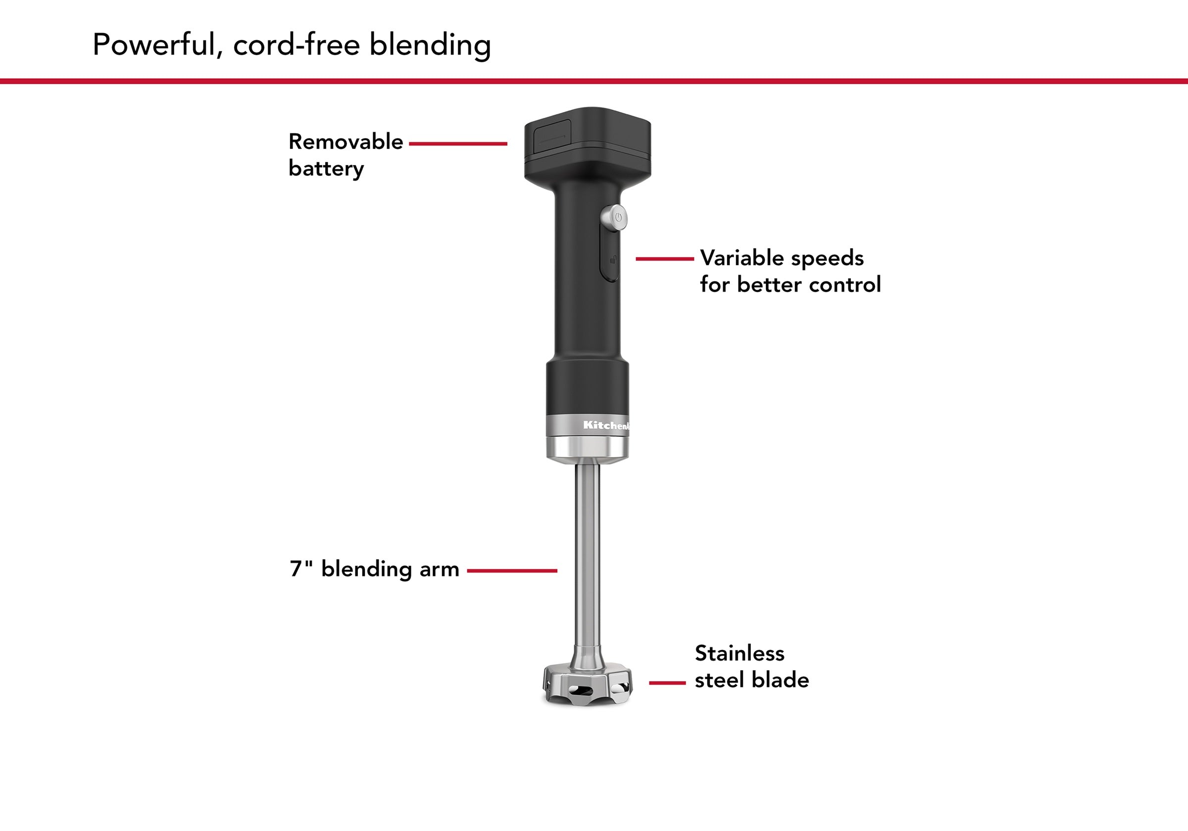 KitchenAid Cordless Go Hand Blender With Battery