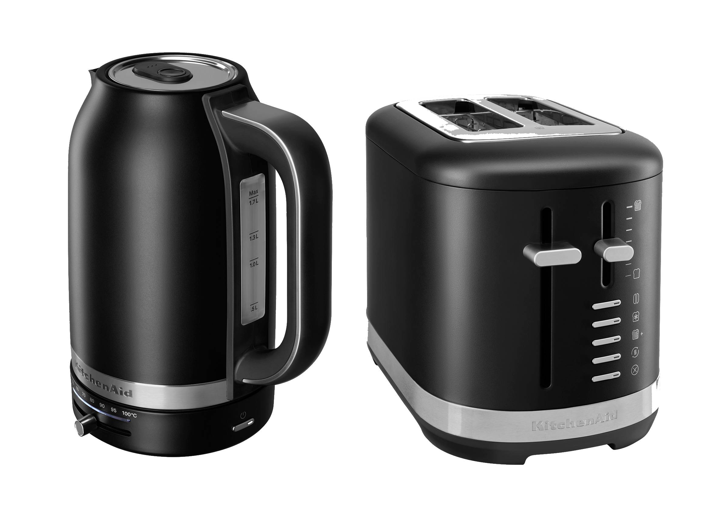 1.7L Variable Temperature Electric Kettle KEK1701 + 2 Slice Toaster KMT2109