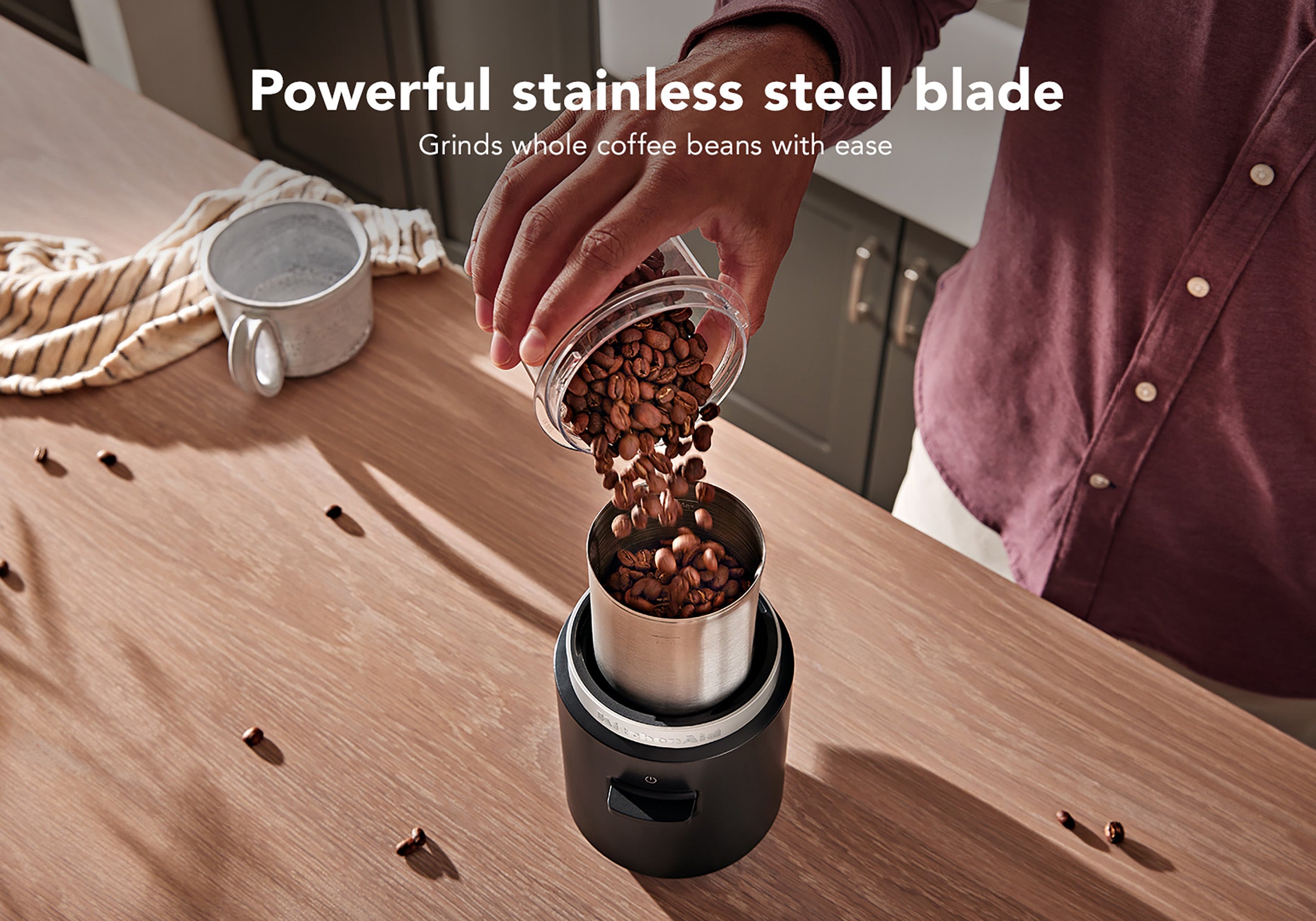 KitchenAid Go Cordless Coffee Grinder With Battery