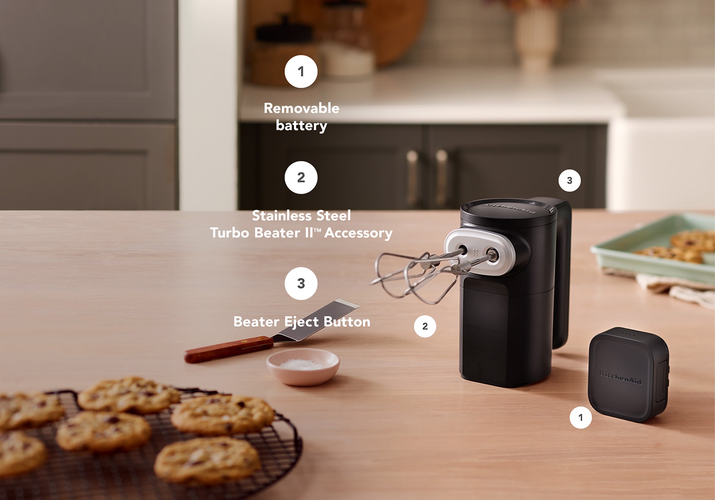 KitchenAid Go Cordless Hand Mixer Without Battery