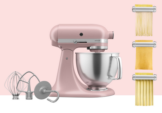 Artisan Tilt-Head Stand Mixer KSM192 + 3 Piece Pasta Attachment Bundle